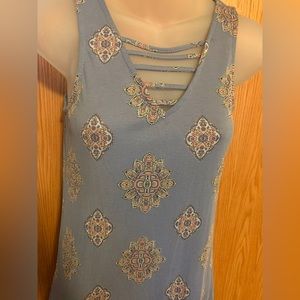 Purple patterned dress